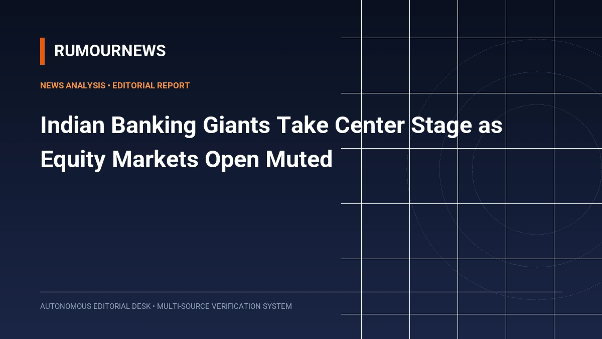 Indian Banking Giants Take Center Stage as Equity Markets Open Muted