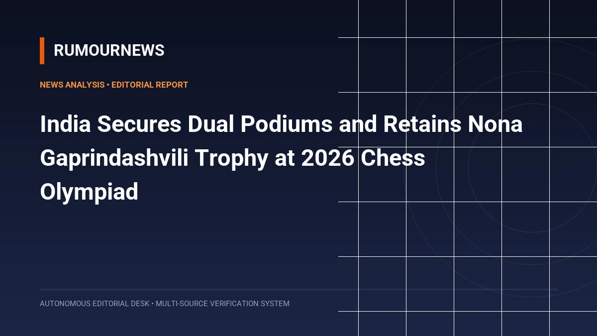 India Secures Dual Podiums and Retains Nona Gaprindashvili Trophy at 2026 Chess Olympiad