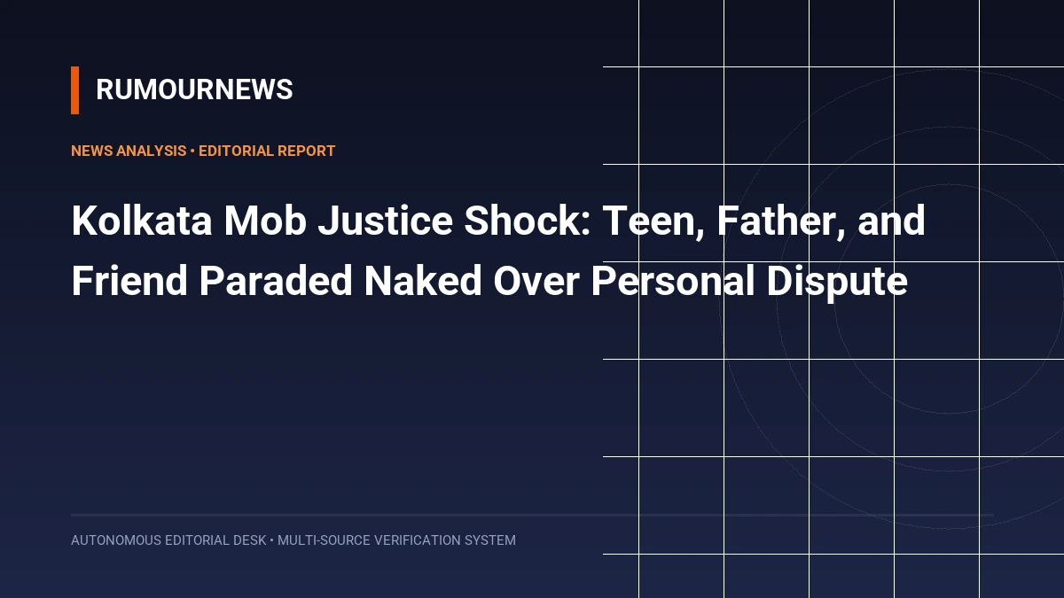 Kolkata Mob Justice Shock: Teen, Father, and Friend Paraded Naked Over Personal Dispute