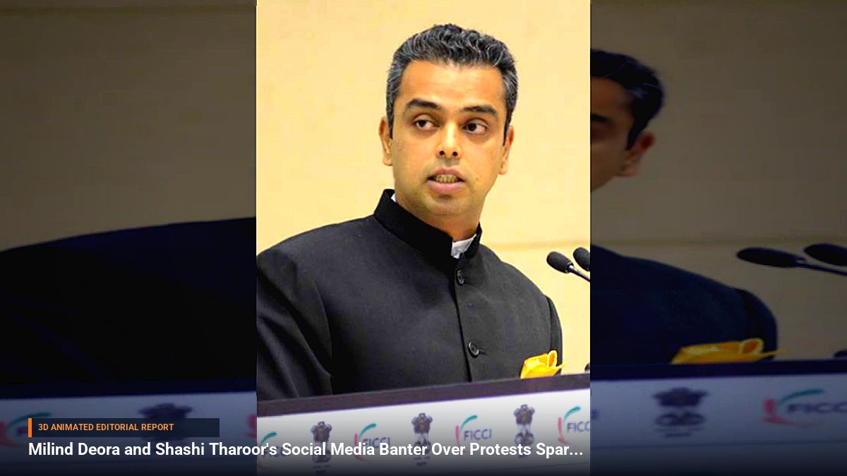 Milind Deora and Shashi Tharoor's Social Media Banter Over Protests Spark Debate