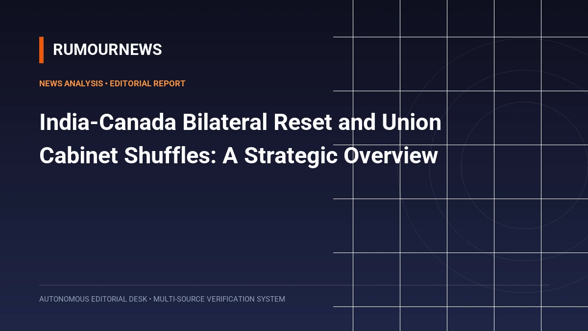 India-Canada Bilateral Reset and Union Cabinet Shuffles: A Strategic Overview