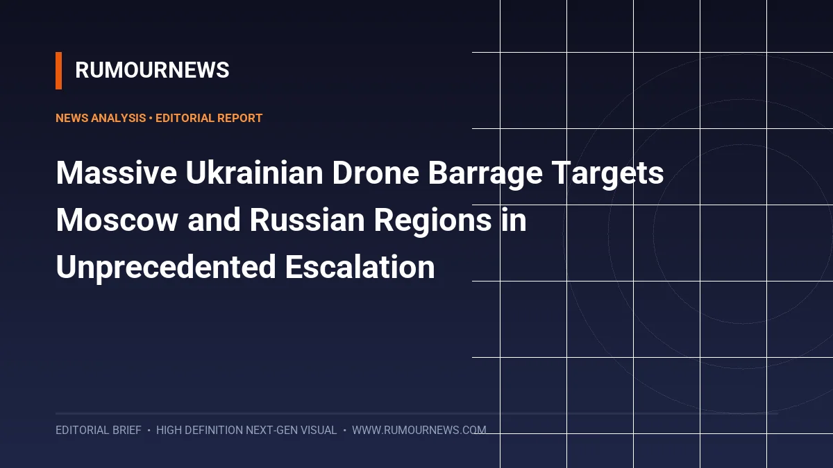 Massive Ukrainian Drone Barrage Targets Moscow and Russian Regions in Unprecedented Escalation
