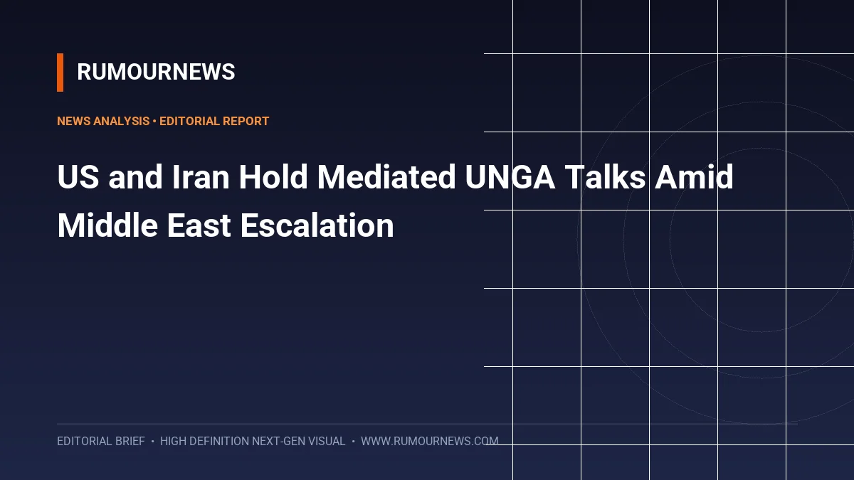 US and Iran Hold Mediated UNGA Talks Amid Middle East Escalation