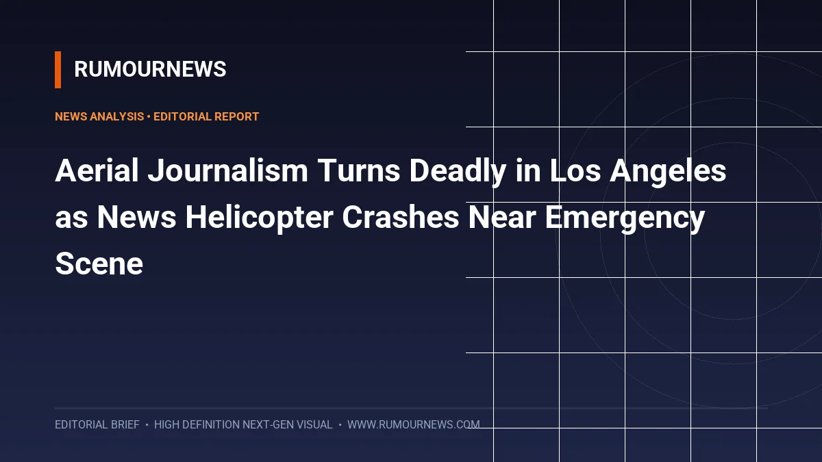Aerial Journalism Turns Deadly in Los Angeles as News Helicopter Crashes Near Emergency Scene