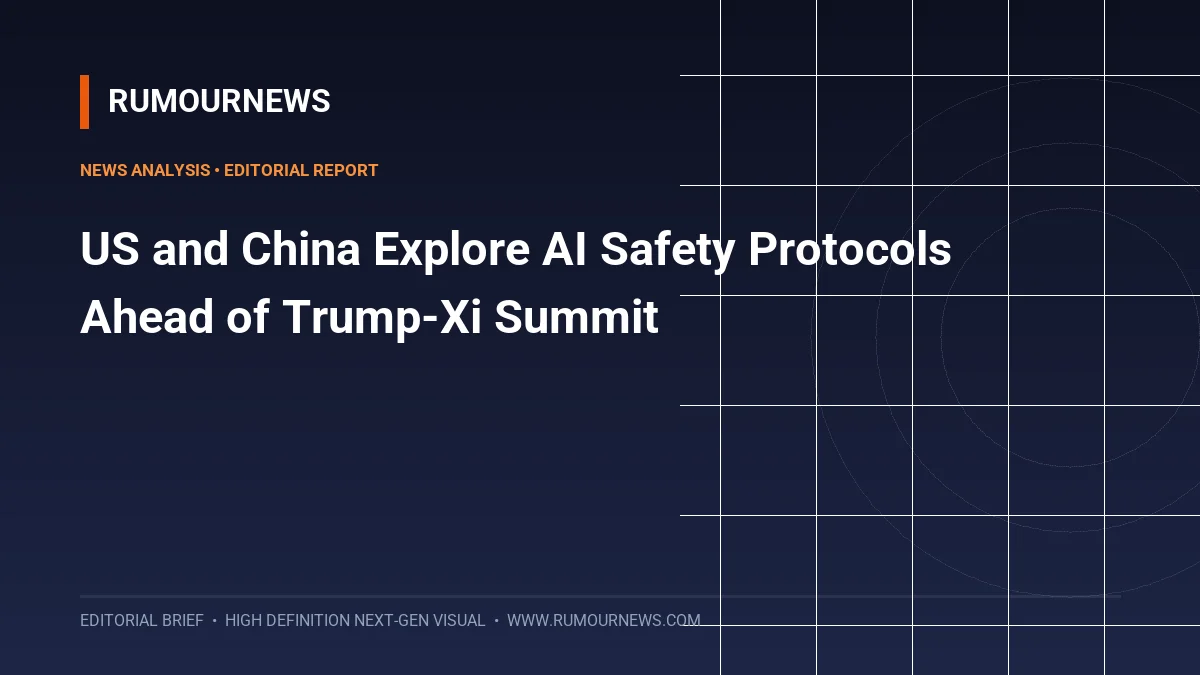 US and China Explore AI Safety Protocols Ahead of Trump-Xi Summit