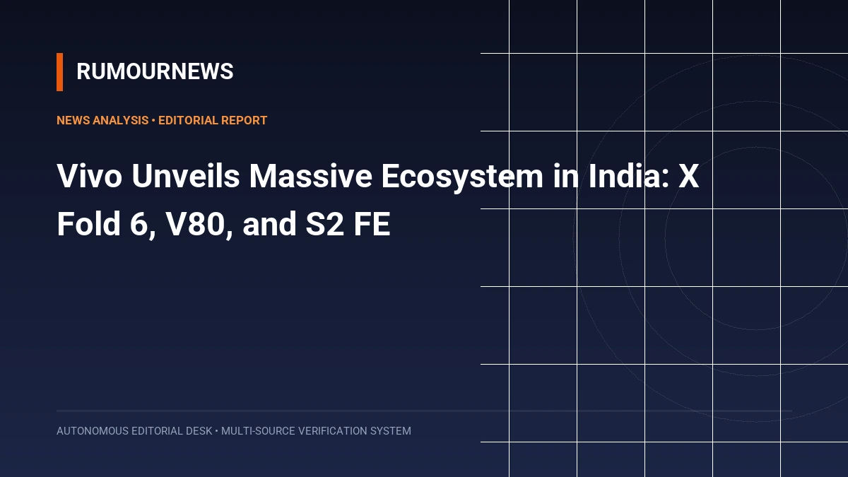 Vivo Unveils Massive Ecosystem in India: X Fold 6, V80, and S2 FE