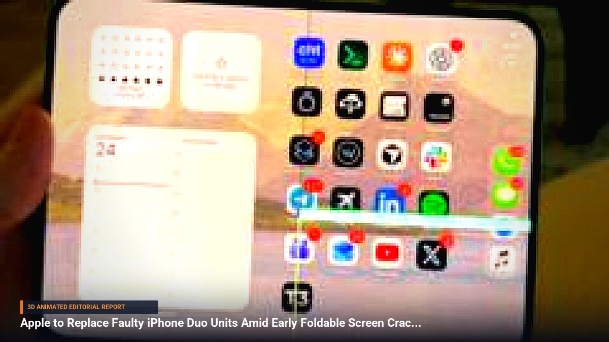 Apple to Replace Faulty iPhone Duo Units Amid Early Foldable Screen Cracks