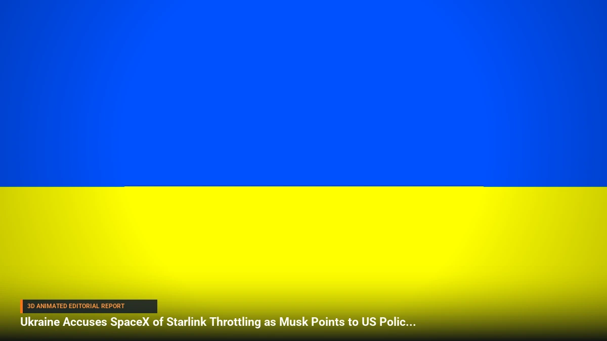 Ukraine Accuses SpaceX of Starlink Throttling as Musk Points to US Policy