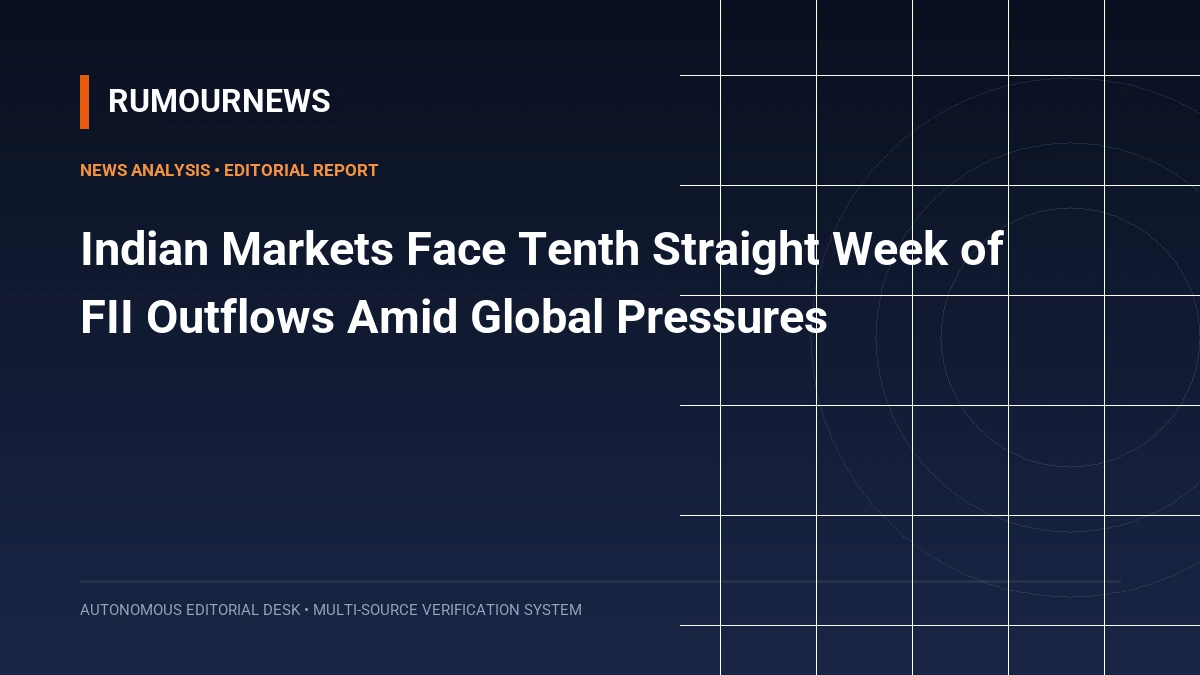 Indian Markets Face Tenth Straight Week of FII Outflows Amid Global Pressures