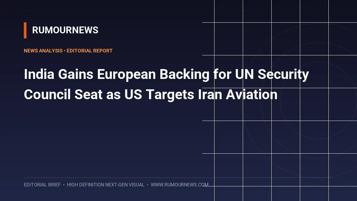 India Gains European Backing for UN Security Council Seat as US Targets Iran Aviation