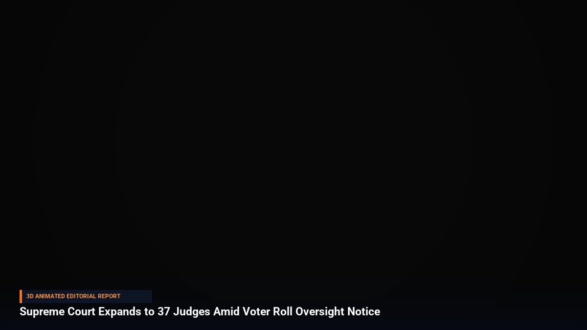 Supreme Court Expands to 37 Judges Amid Voter Roll Oversight Notice