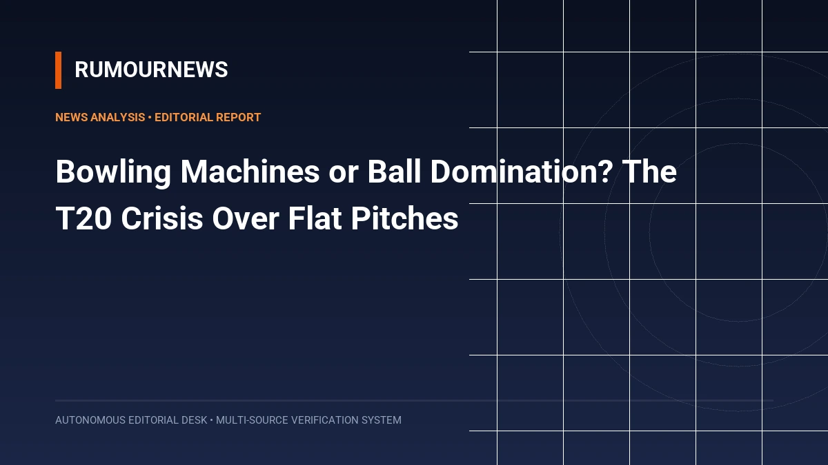 Bowling Machines or Ball Domination? The T20 Crisis Over Flat Pitches