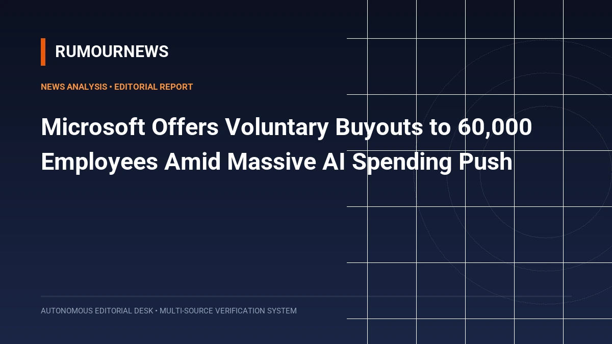 Microsoft Offers Voluntary Buyouts to 60,000 Employees Amid Massive AI Spending Push