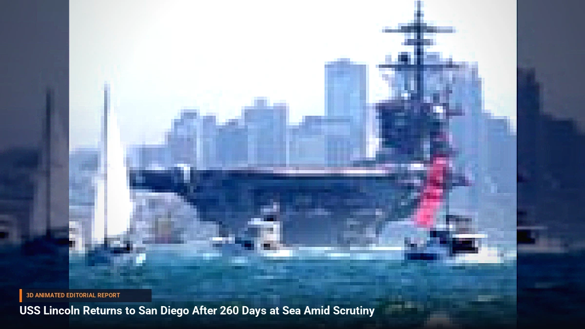 USS Lincoln Returns to San Diego After 260 Days at Sea Amid Scrutiny