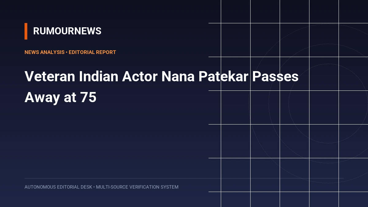 Veteran Indian Actor Nana Patekar Passes Away at 75