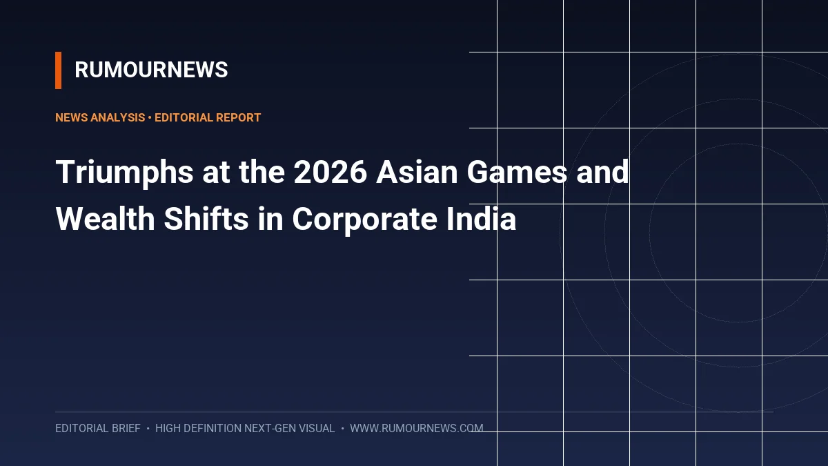 Triumphs at the 2026 Asian Games and Wealth Shifts in Corporate India