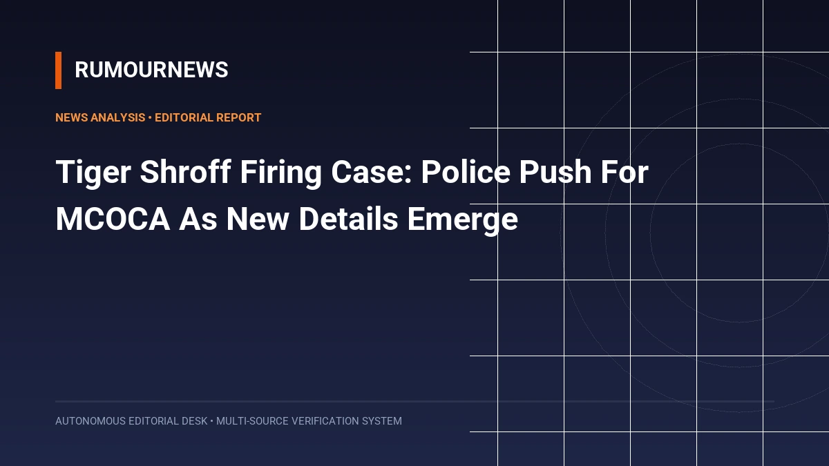 Tiger Shroff Firing Case: Police Push For MCOCA As New Details Emerge