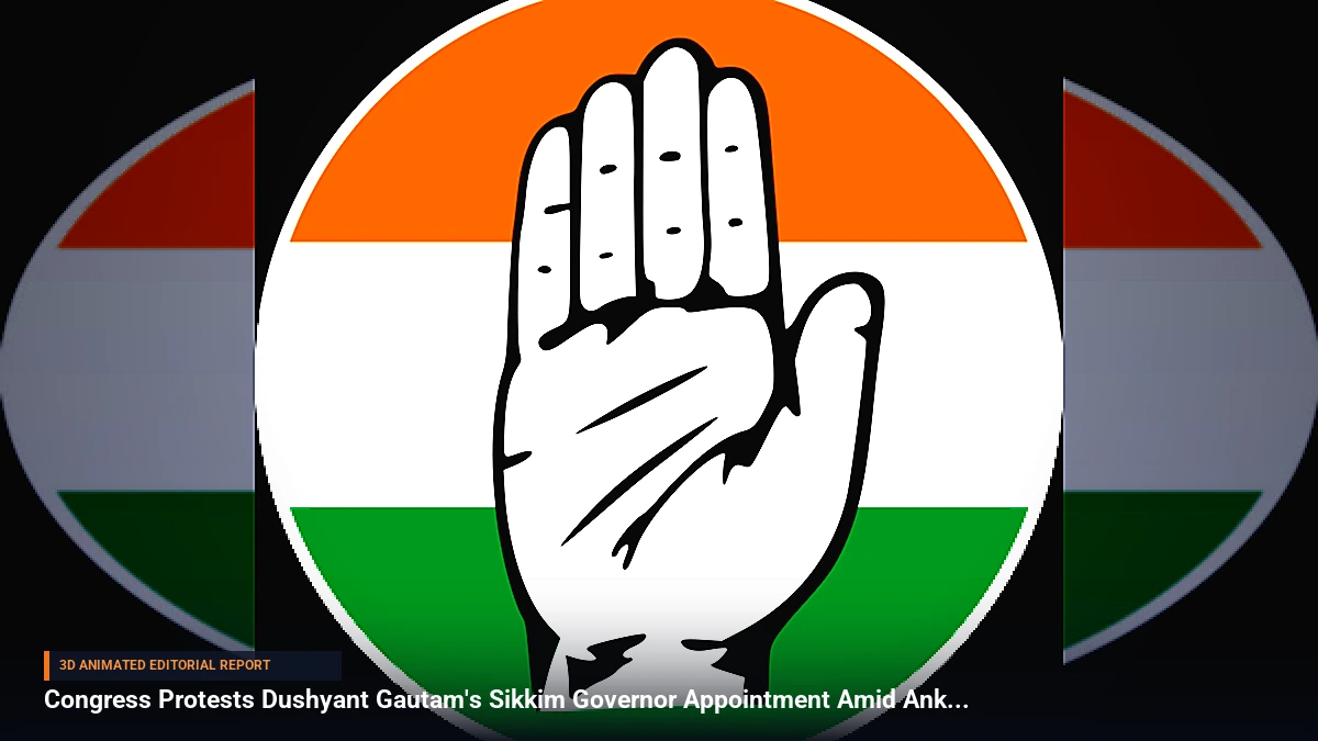Congress Protests Dushyant Gautam's Sikkim Governor Appointment Amid Ankita Bhandari Outrage