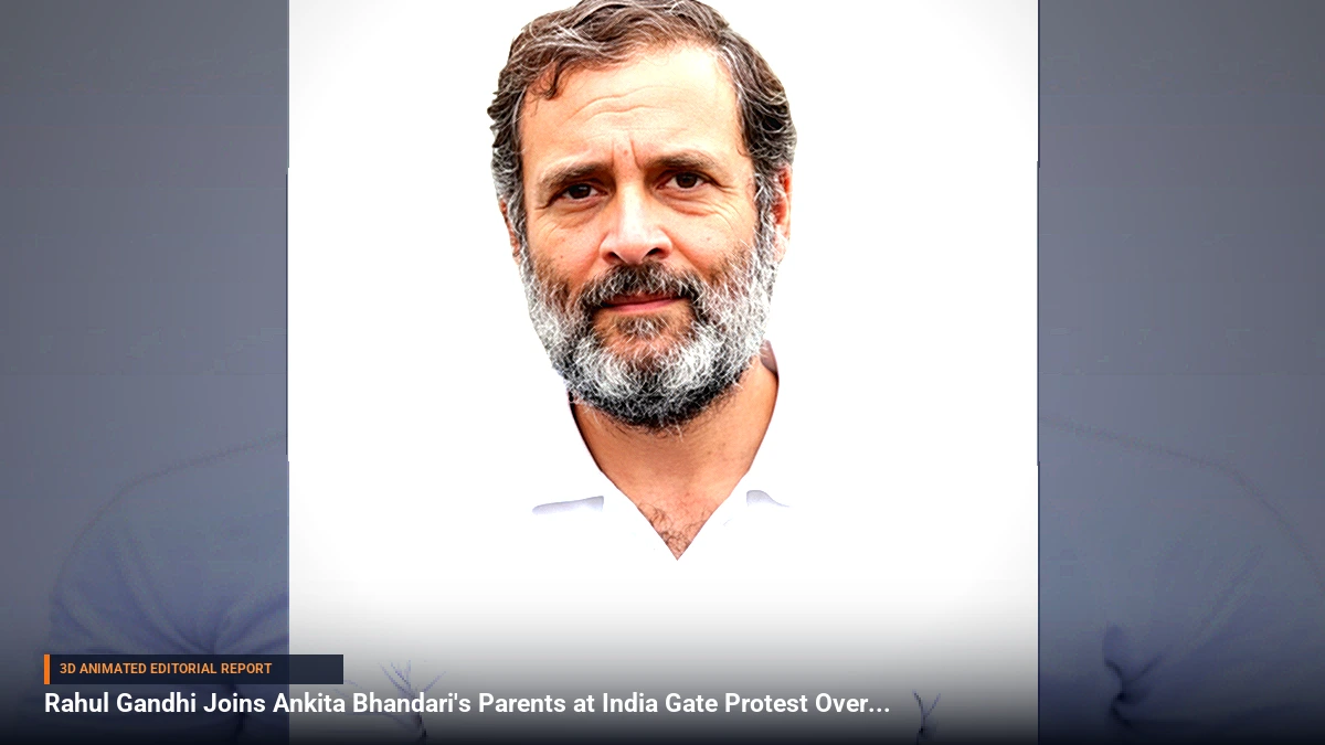 Rahul Gandhi Joins Ankita Bhandari's Parents at India Gate Protest Over High-Profile Governor Appointment
