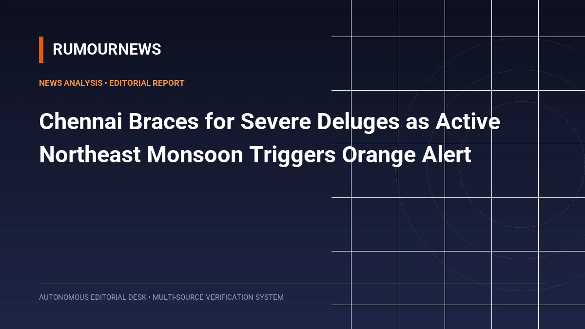Chennai Braces for Severe Deluges as Active Northeast Monsoon Triggers Orange Alert
