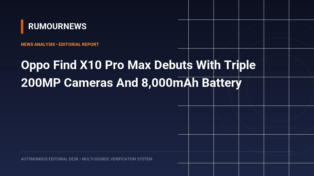 Oppo Find X10 Pro Max Debuts With Triple 200MP Cameras And 8,000mAh Battery