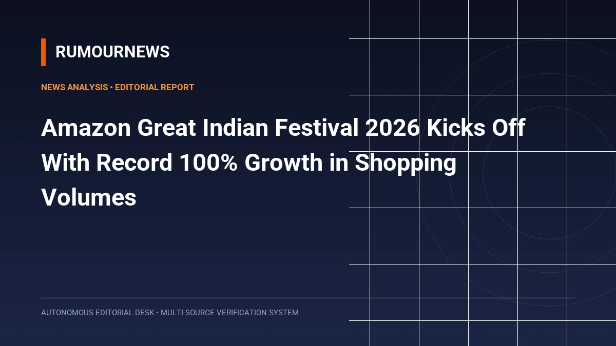 Amazon Great Indian Festival 2026 Kicks Off With Record 100% Growth in Shopping Volumes