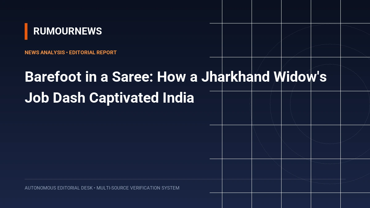 Barefoot in a Saree: How a Jharkhand Widow's Job Dash Captivated India