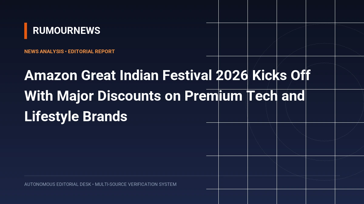Amazon Great Indian Festival 2026 Kicks Off With Major Discounts on Premium Tech and Lifestyle Brands