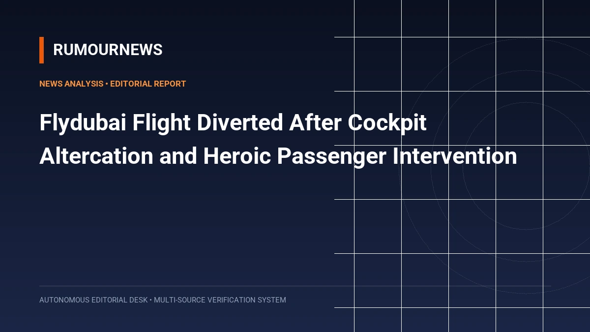Flydubai Flight Diverted After Cockpit Altercation and Heroic Passenger Intervention