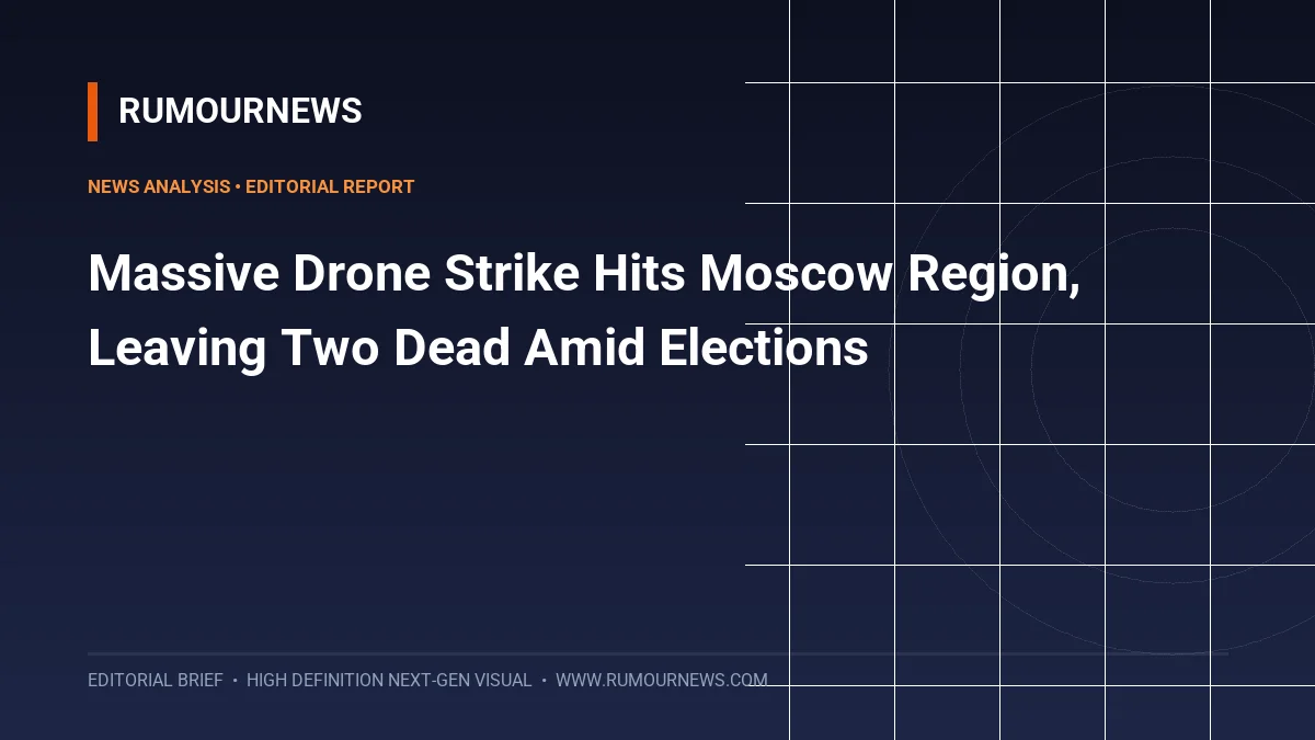 Massive Drone Strike Hits Moscow Region, Leaving Two Dead Amid Elections