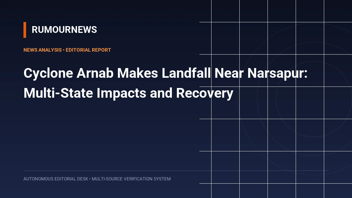 Cyclone Arnab Makes Landfall Near Narsapur: Multi-State Impacts and Recovery