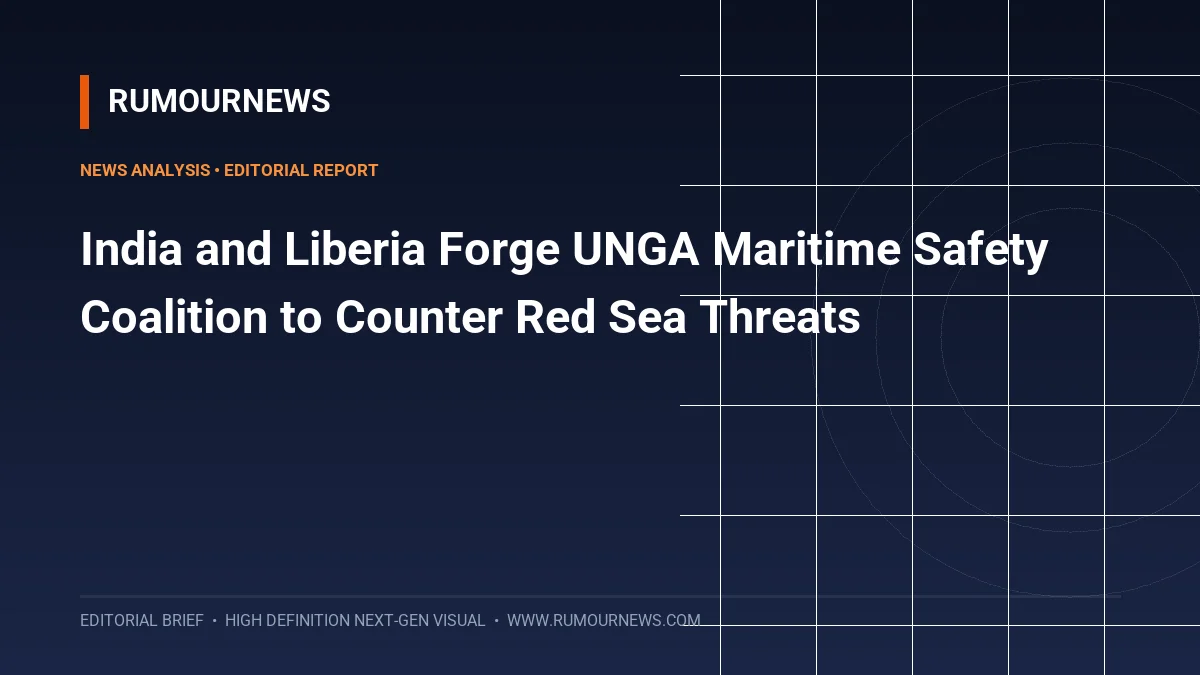 India and Liberia Forge UNGA Maritime Safety Coalition to Counter Red Sea Threats