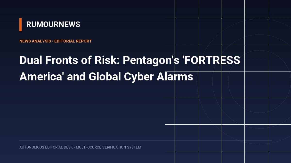 Dual Fronts of Risk: Pentagon's 'FORTRESS America' and Global Cyber Alarms