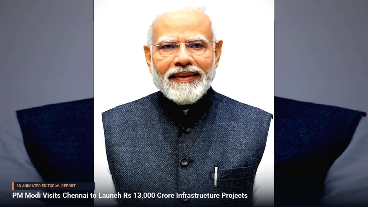 PM Modi Visits Chennai to Launch Rs 13,000 Crore Infrastructure Projects