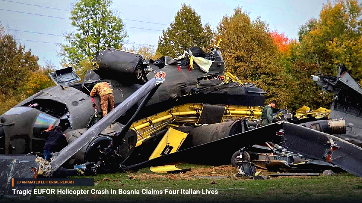 Tragic EUFOR Helicopter Crash in Bosnia Claims Four Italian Lives