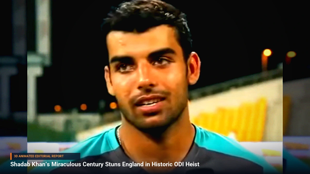 Shadab Khan’s Miraculous Century Stuns England in Historic ODI Heist