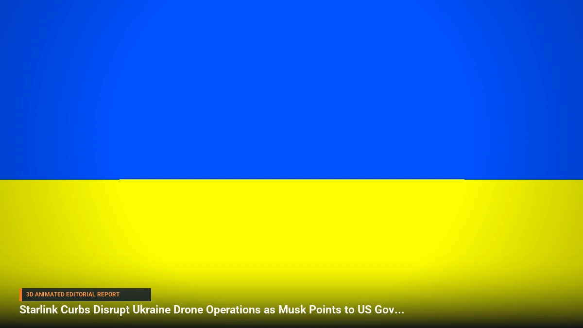 Starlink Curbs Disrupt Ukraine Drone Operations as Musk Points to US Government