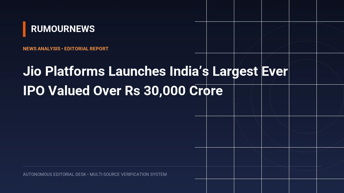 Jio Platforms Launches India’s Largest Ever IPO Valued Over Rs 30,000 Crore