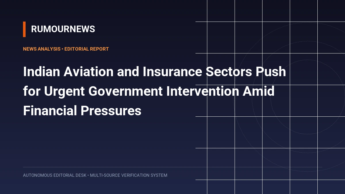 Indian Aviation and Insurance Sectors Push for Urgent Government Intervention Amid Financial Pressures
