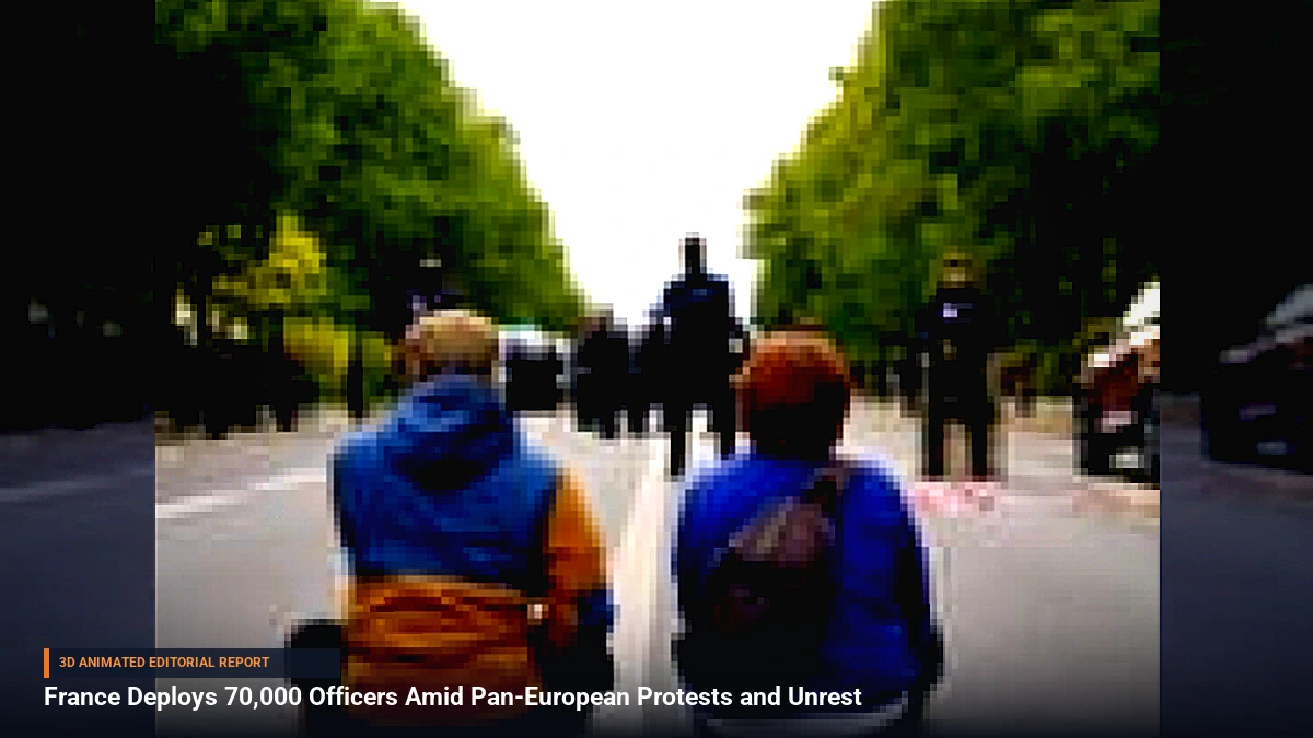 France Deploys 70,000 Officers Amid Pan-European Protests and Unrest