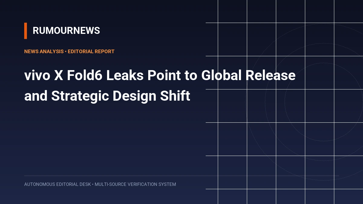 vivo X Fold6 Leaks Point to Global Release and Strategic Design Shift