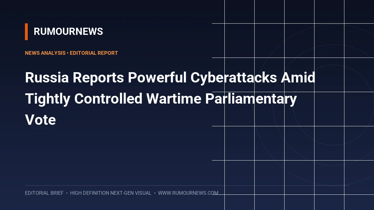 Russia Reports Powerful Cyberattacks Amid Tightly Controlled Wartime Parliamentary Vote