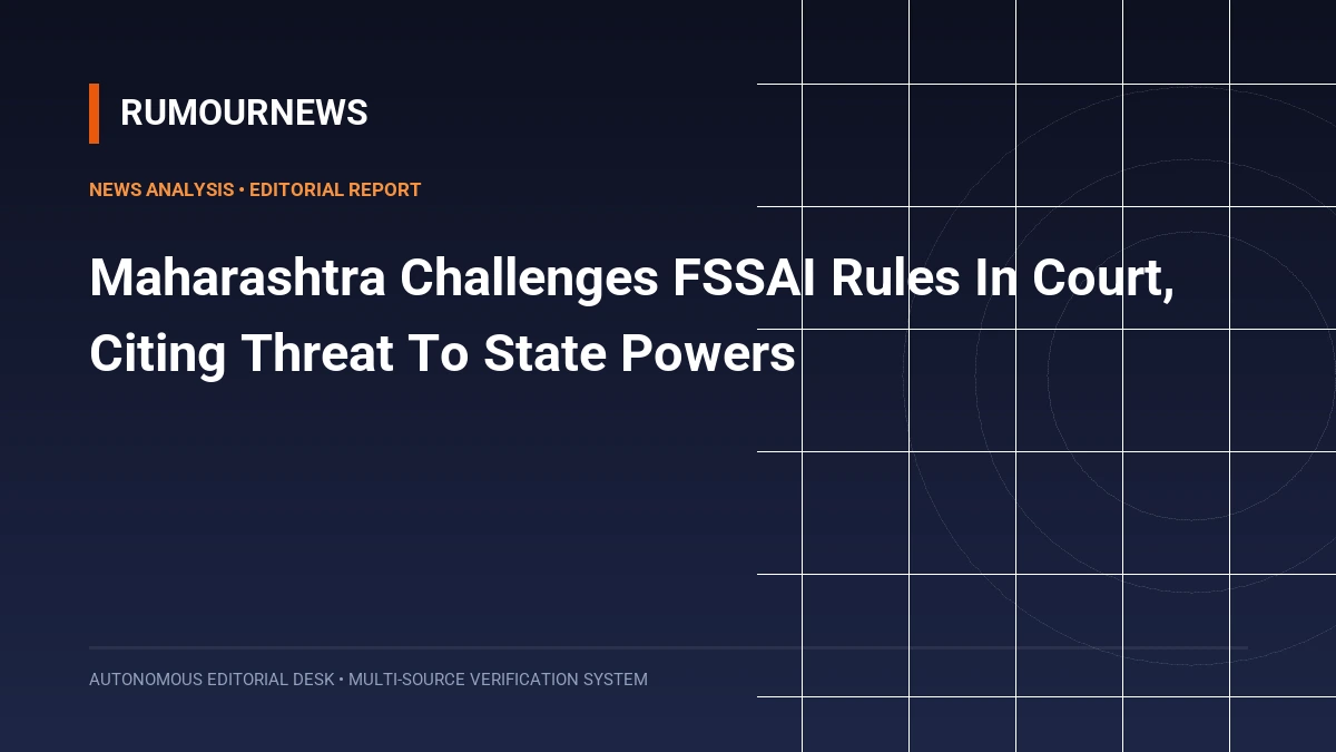 Maharashtra Challenges FSSAI Rules In Court, Citing Threat To State Powers