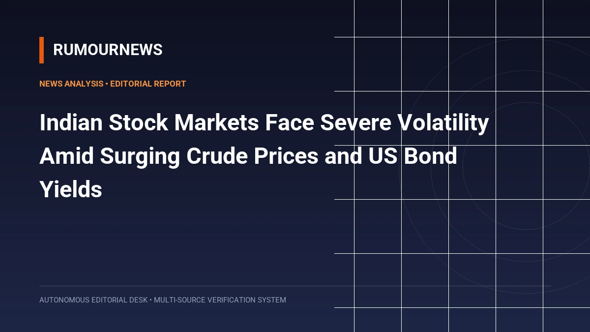 Indian Stock Markets Face Severe Volatility Amid Surging Crude Prices and US Bond Yields
