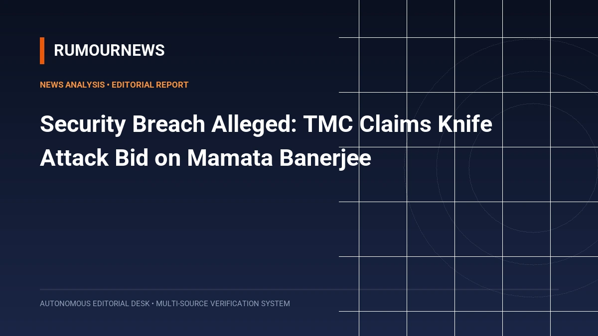 Security Breach Alleged: TMC Claims Knife Attack Bid on Mamata Banerjee