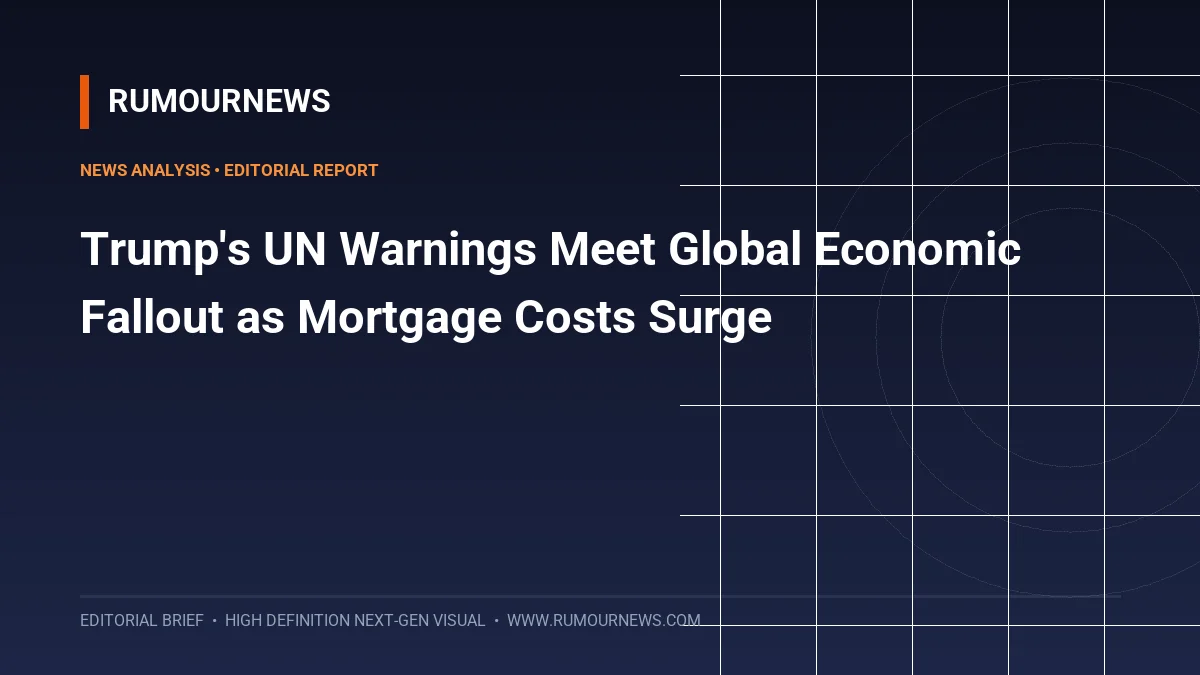 Trump's UN Warnings Meet Global Economic Fallout as Mortgage Costs Surge