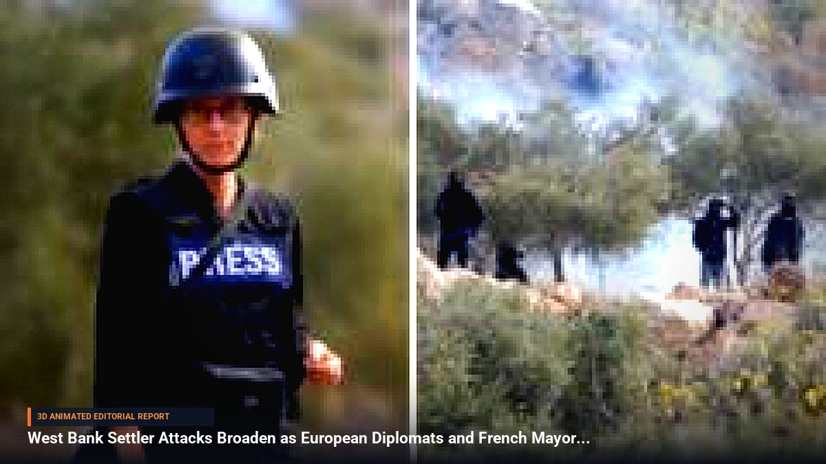 West Bank Settler Attacks Broaden as European Diplomats and French Mayor Targeted