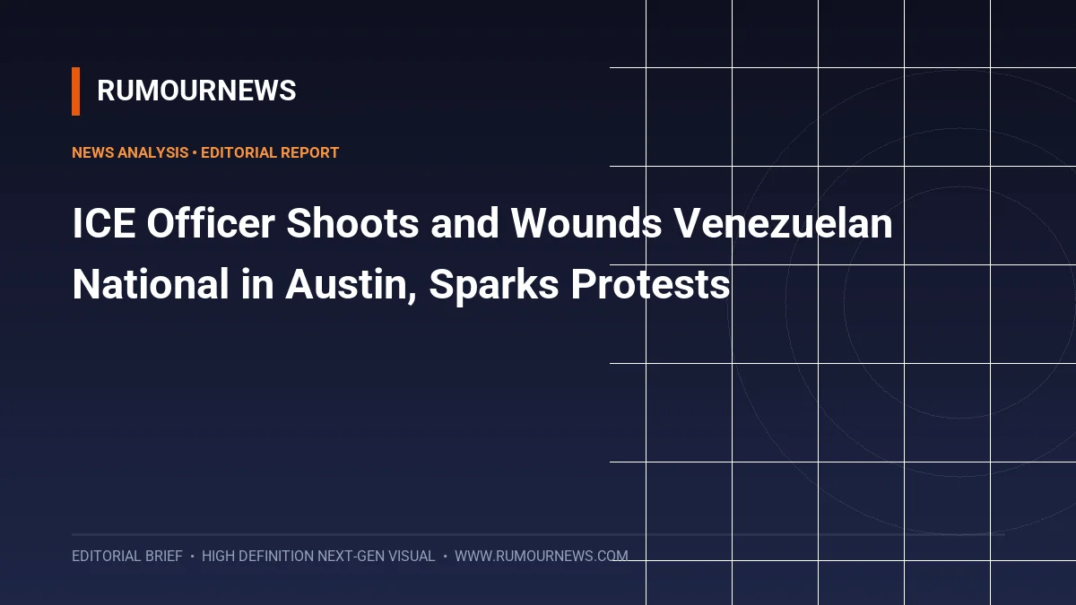 ICE Officer Shoots and Wounds Venezuelan National in Austin, Sparks Protests