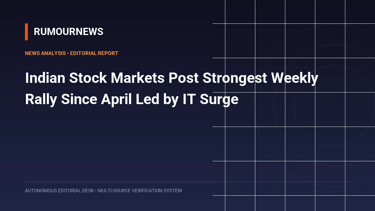Indian Stock Markets Post Strongest Weekly Rally Since April Led by IT Surge