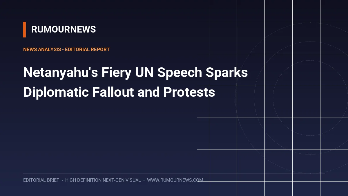 Netanyahu's Fiery UN Speech Sparks Diplomatic Fallout and Protests